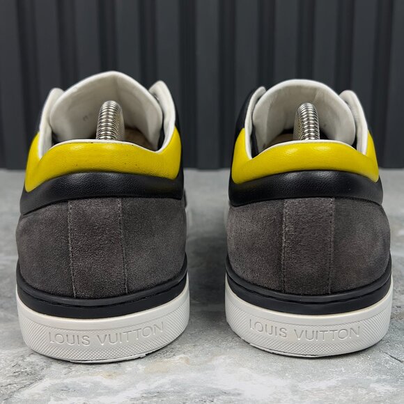 Louis Vuitton Twister Trainers Gray Damier Suede Canvas Leather 7 LV 8 US 41 EU - Picture 9 of 12